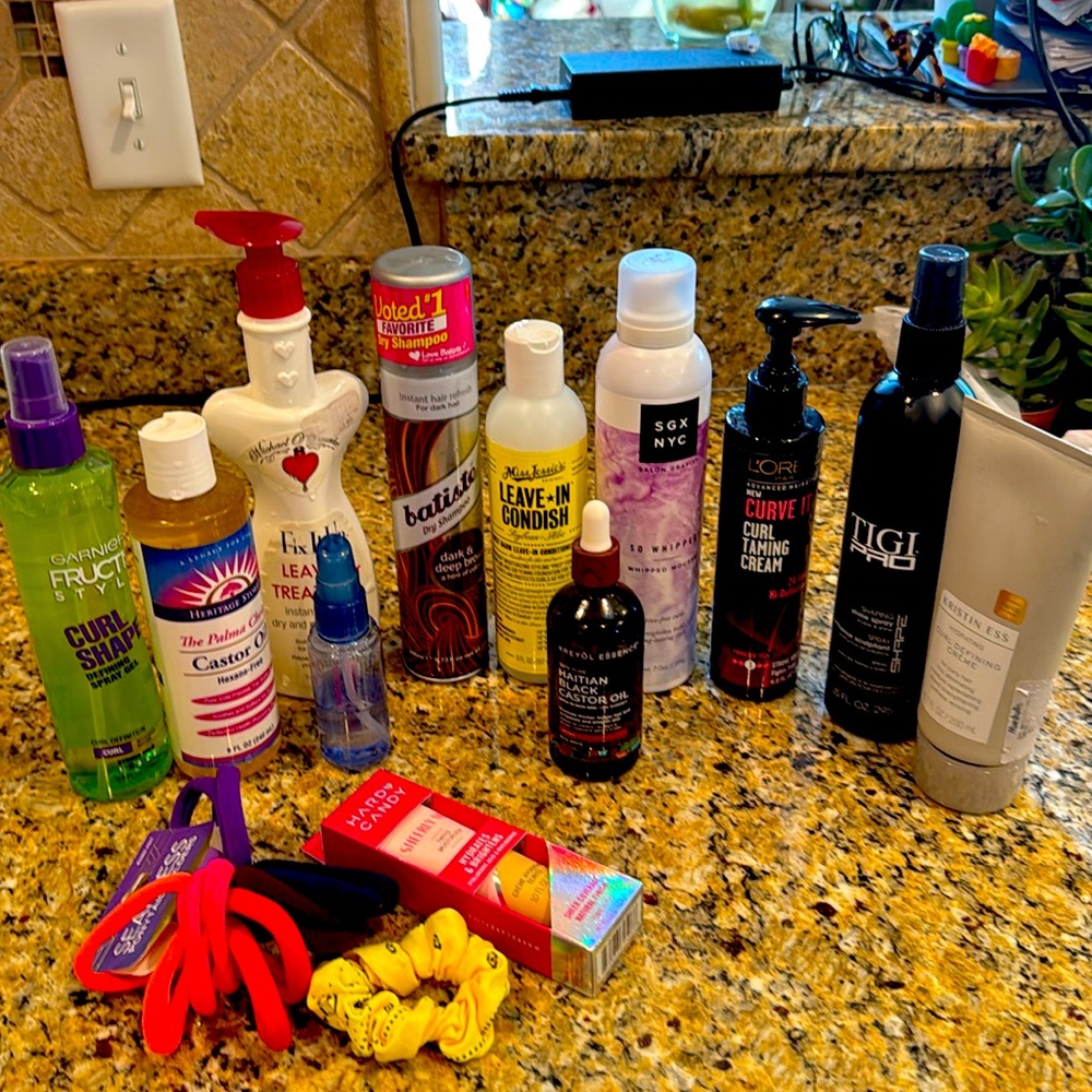 10+ hair product lot , some new , some tried once or used , great price